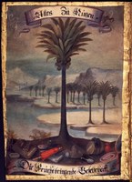 Impresengemälde zur Fruchtbringenden Gesellschaft auf einer Urkunde aus dem Jahr 1651 /  Quelle: Landesarchiv Thüringen – Hauptstaatsarchiv Weimar