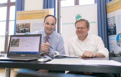 Freuen sich auf die Besucher - Dr. Stefan Michel und Dr. Christian Winter