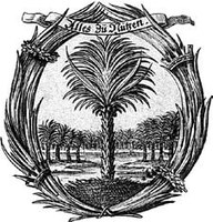  Palmen-Vignette der „Fruchtbringenden Gesellschaft“ von 1651