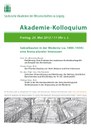 Akademie-Kolloquium: Sakralbauten in der Moderne – Freitag, 25. Mai 2012