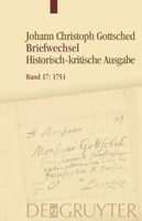 Aktuell erschienen: Band 17 des Gottsched-Briefwechsels