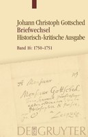 Aktuell erschienen: Band 16 des Gottsched-Briefwechsels