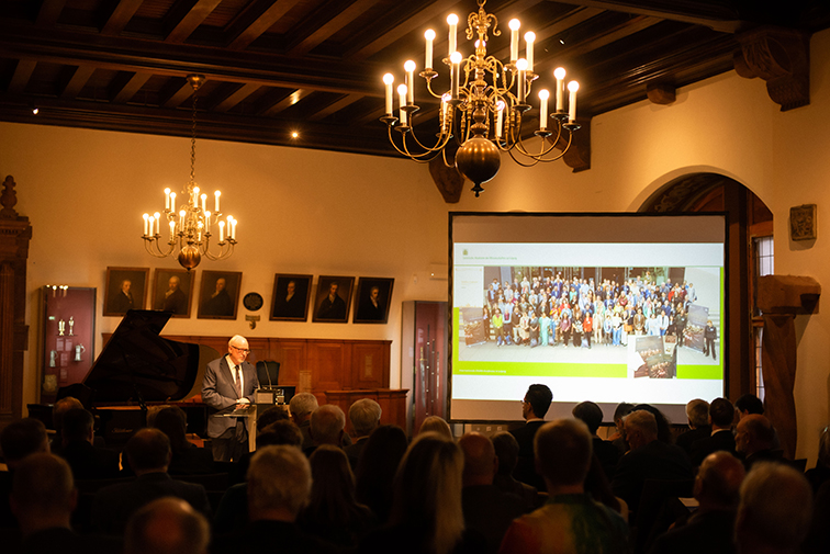 Bericht des Vizepräsidenten Prof. Dr. Wolfgang Huschner über die Arbeit der Akademie, Foto: Dirk Brzoska 
