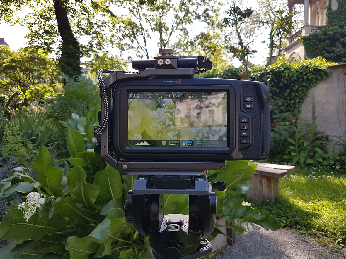 Dreharbeiten im Garten, Foto: SAW