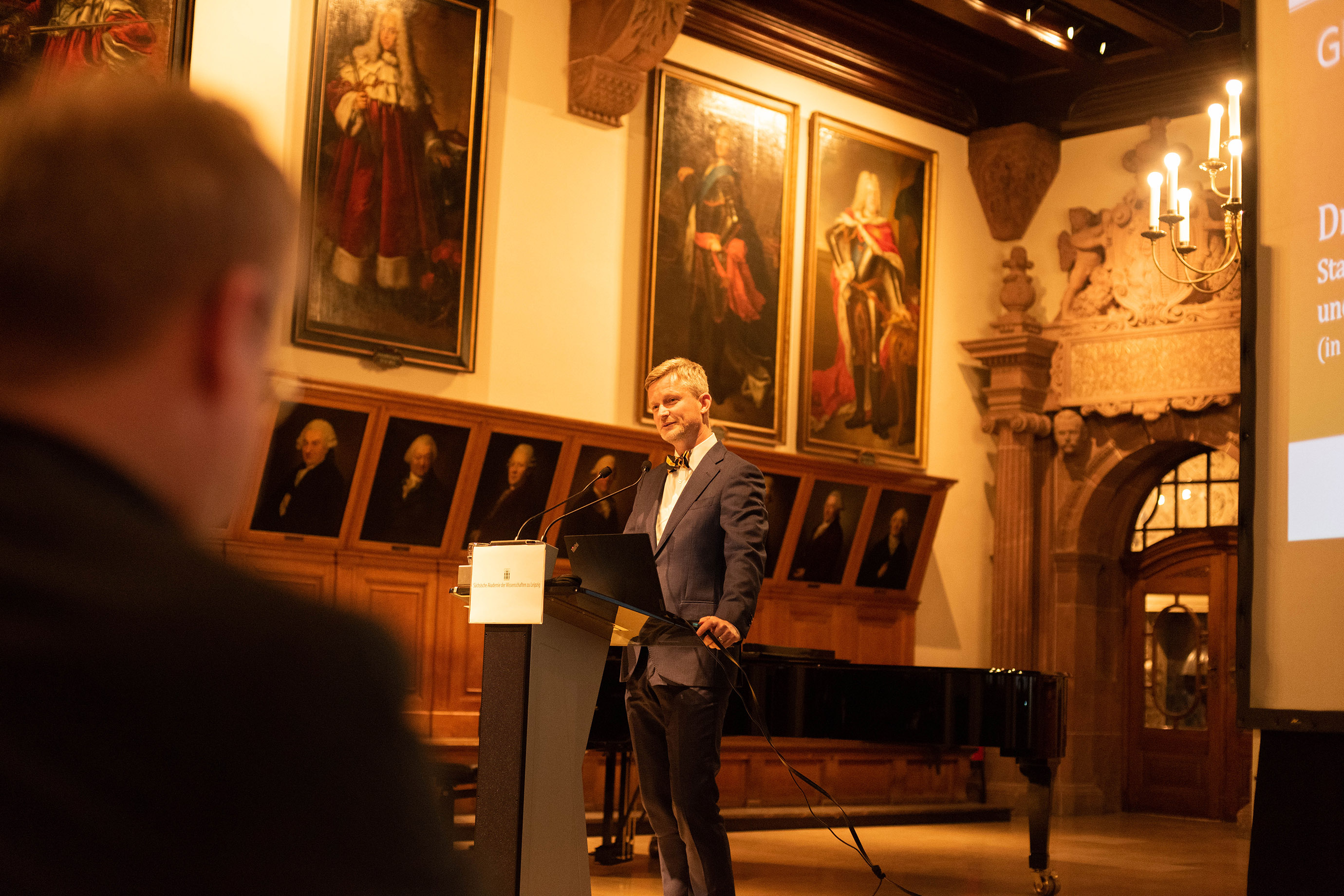 Grußwort von Dr. Andreas Handschuh, Staatssekretär im Ministerium für Wissenschaft, Kultur und Tourismus des Freistaates Sachsen, Foto: Dirk Brzoska