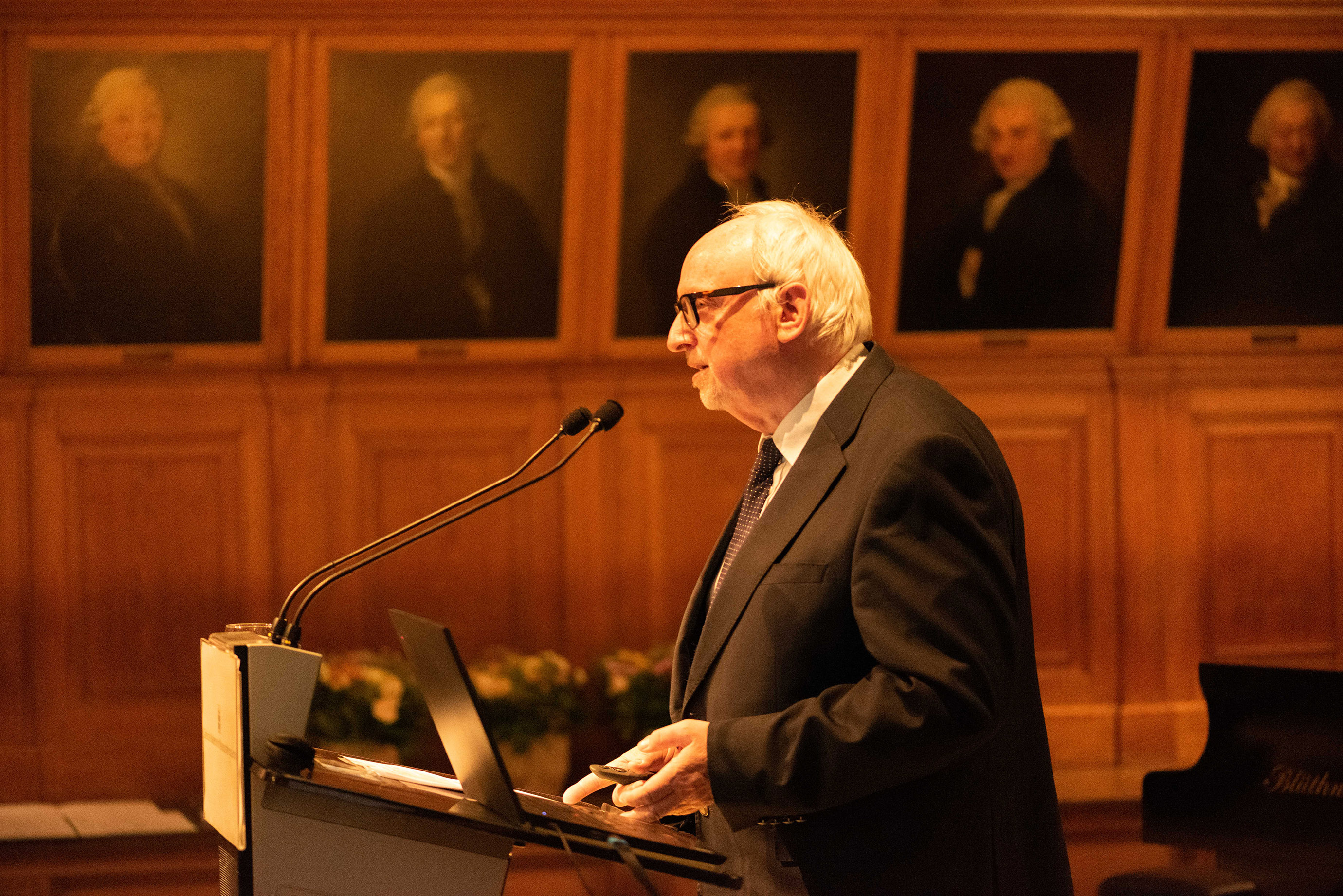 Bericht des Vizepräsidenten Prof. Dr. Wolfgang Huschner über die Arbeit der Akademie, Foto: Dirk Brzoska