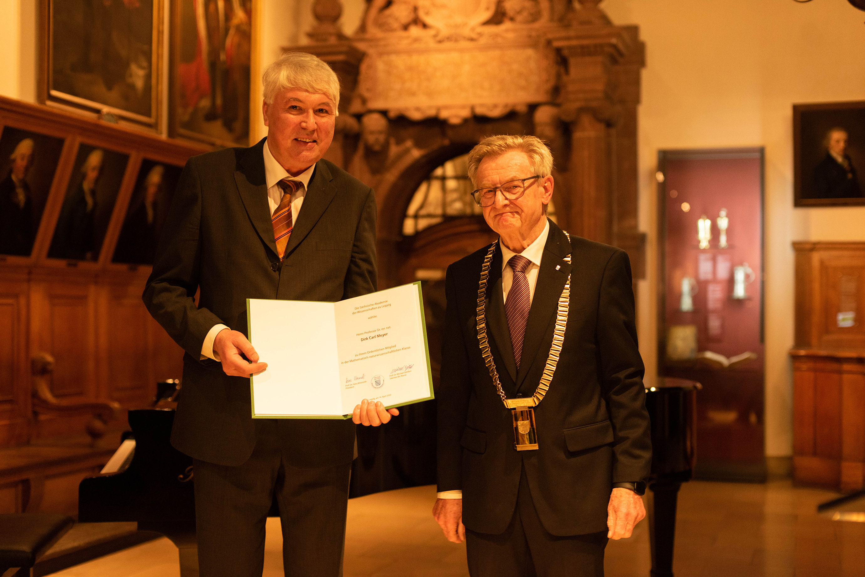 Einführung der neu gewählten Akademiemitglieder durch den Präsidenten, Prof. Dr. Dirk Carl Meyer, Foto: Dirk Brzoska