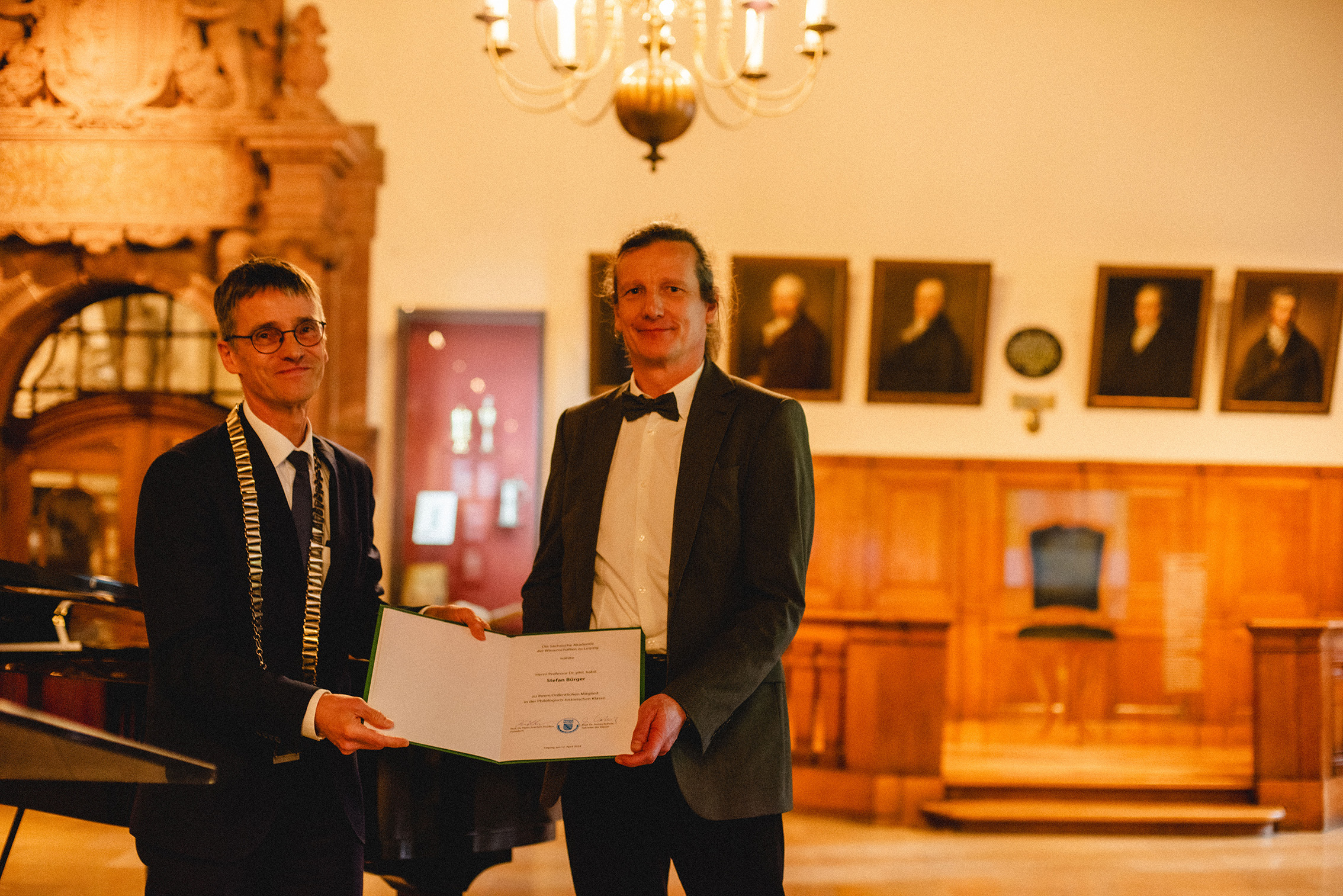 Einführung der neu gewählten Akademiemitglieder durch den Präsidenten, Prof. Dr. Stefan Bürger, Foto: Dirk Brzoska