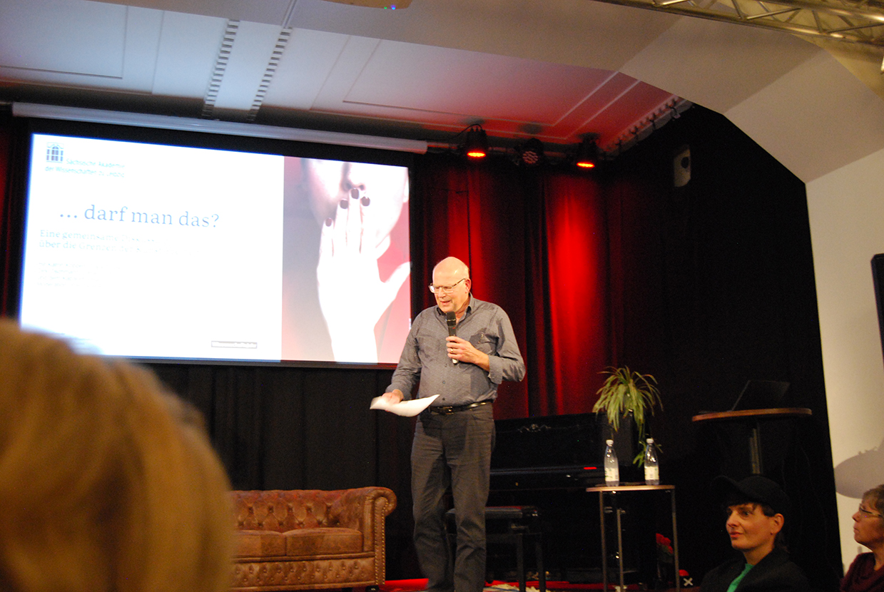 Daniel Fulda bei seiner Erwiderung, Foto: Birgit Pfeiffer