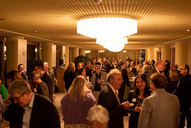 Im Anschluss an die Abendveranstaltung fand ein Empfang im Gewandhaus statt. Foto: Dirk Brzoska