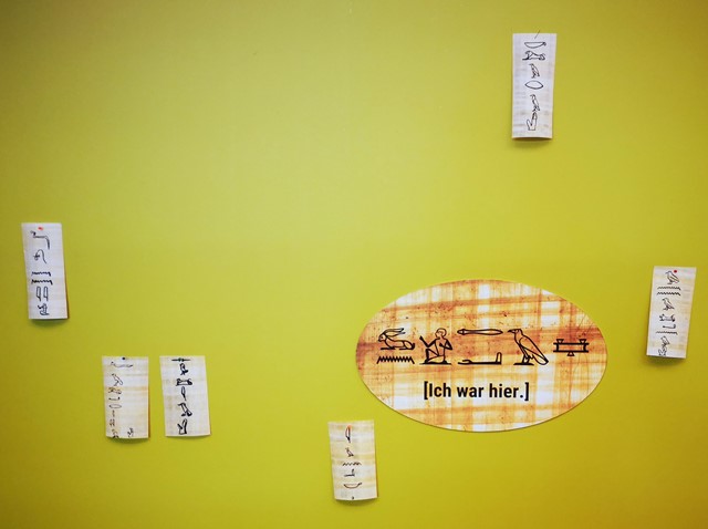 Ausstellung: Neue Wege zu alter Weisheit. Hieroglyphen im Buchdruck, im Museum für Druckkunst Leipzig (Foto: Franziska Naether)