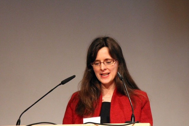 Autonomie und Lenkung. Die Künste im doppelten Deutschland; 5. April 2013, Zeitgeschichtliches Forum Leipzig; Podiumsdiskussion, Laura Bradley; Foto: Klaus Michael