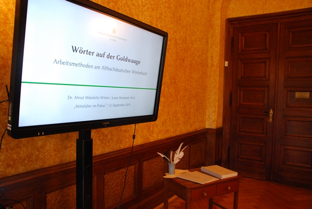 Feier des Akademieprojekts »Althochdeutsches Wörterbuch« zur Fertigstellung des siebenten Bandes (Foto: AWB)