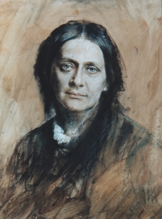 Franz von Lenbach: Clara Schumann, München 1878. Quelle: Robert Schumann Haus Zwickau