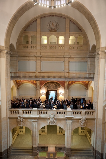 7.2.2011, Festliche Präsentation des Codex diplomaticus Saxoniae in der Sächsischen Staatskanzlei; Empfang; Foto: Robert Michael