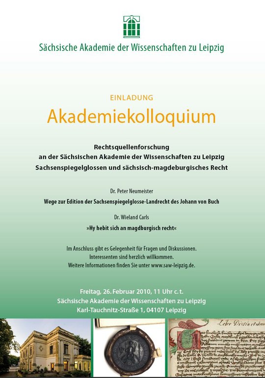 Einladung Akademiekolloquium 26.2.2010 Einladung Akademiekolloquium 26.2.2010