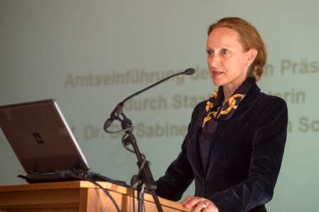 Öffentliche Frühjahrssitzung, 20.4.2012, Staatsministerin Prof. Dr. Dr. Sabine Freifrau von Schorlemer. Foto: André Künzelmann (UFZ)