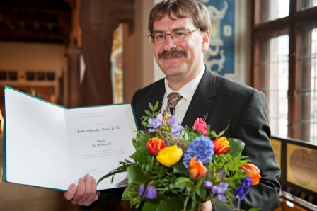 Öffentliche Frühjahrssitzung, 20.4.2012, Dr. Ulf Roland, Preisträger des Kurt-Schwabe-Preises 2012. Foto: André Künzelmann (UFZ)