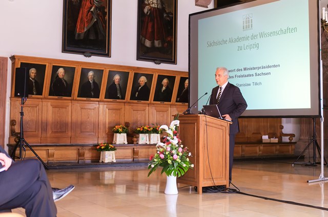Grußwort des Ministerpräsidenten des Freistaates Sachsen Stanislaw Tillich, Foto: Swen Reichhold