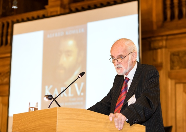 Internationale Tagung »Kaiser Karl V. und das Heilige Römische Reich«, Öffentlicher Abendvortrag von Alfred Kohler im Bundesverwaltungsgericht. Foto: Swen Reichhold