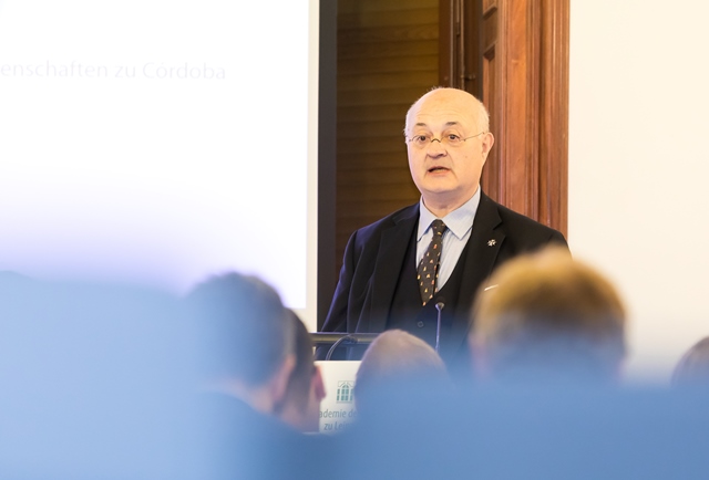 Internationale Tagung »Kaiser Karl V. und das Heilige Römische Reich«, Grußwort von Juan Antonio Martin Burgos, Vertreter der Spanischen Botschaft in Berlin. Foto: Swen Reichhold