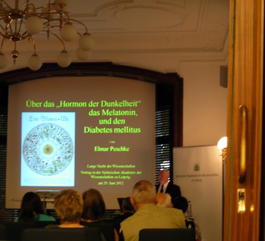 Über das „Hormon der Dunkelheit“, das Melatonin, und den Diabetes mellitus, Vortrag von Prof. Dr. Elmar Peschke, Foto: privat