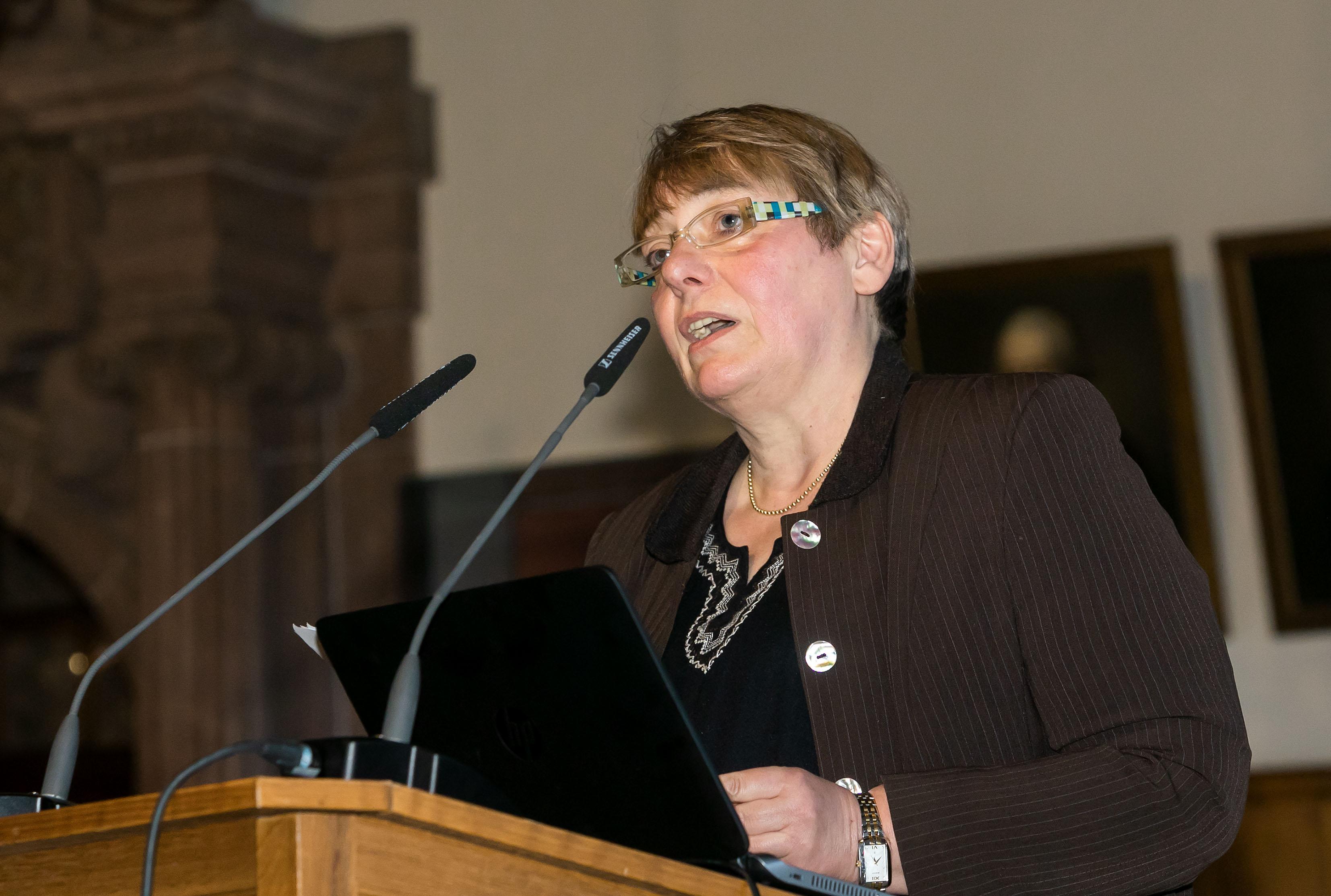 Öffentliche Frühjahrssitzung 2019, Festvortrag von Prof. Dr. Angelika Berlejung: Kleine Geschenke für große Götter: Weihegaben im alten Israel/Palästina. Foto: Swen Reichhold