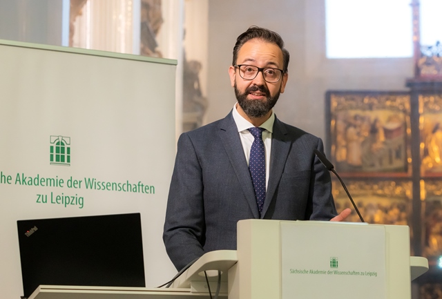 Öffentliche Festsitzung, Grußwort des Staatsministers für Wissenschaft des Freistaates Sachsen Sebastian Gemkow, Foto: Swen Reichhold