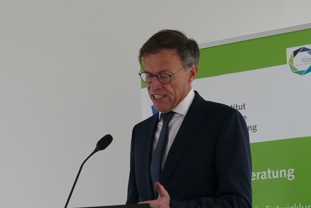 Würdigung: Matthias Rößler, Landtagspräsident des Sächsischen Landtages; Foto: Karsten Grunewald