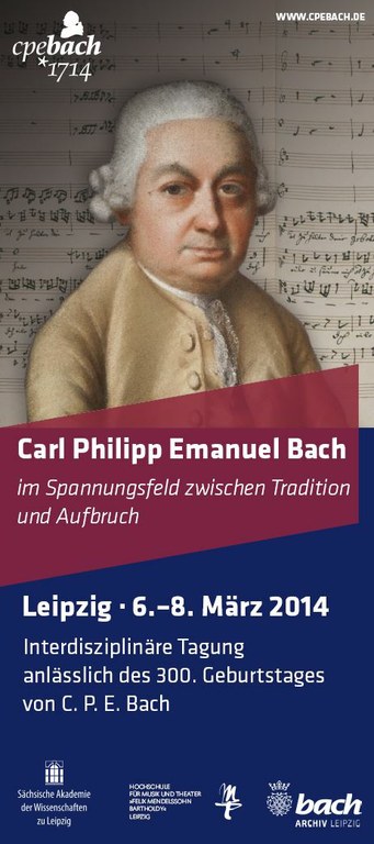 Flyer zur Tagung CPE Bach 2014