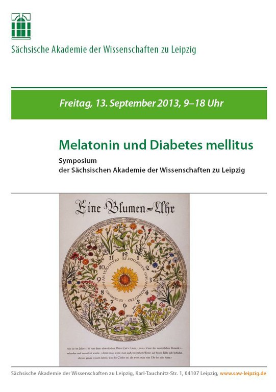 Melatonin und Diabetes mellitus Plakat