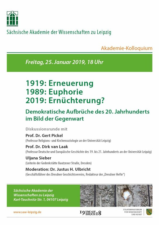 Plakat Akademie-Kolloquium 25.1.2019