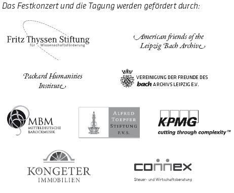 Sponsoren zur Tagung CPE Bach 2014