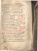 Abschrift des Fränkischen Taufgelöbnisses in einer kontinentalwestgermanischen Sprach- und angelsächsischen Schriftform © Vereinigte Domstifter, Bildarchiv Merseburg Signatur: Merseburg, Domstiftsbibliothek, Cod. I, 136, fol. 16r, 9. Jh.