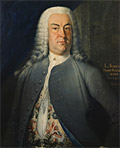 Johann Christoph Gottsched, Gemälde von L. Schorer 1744