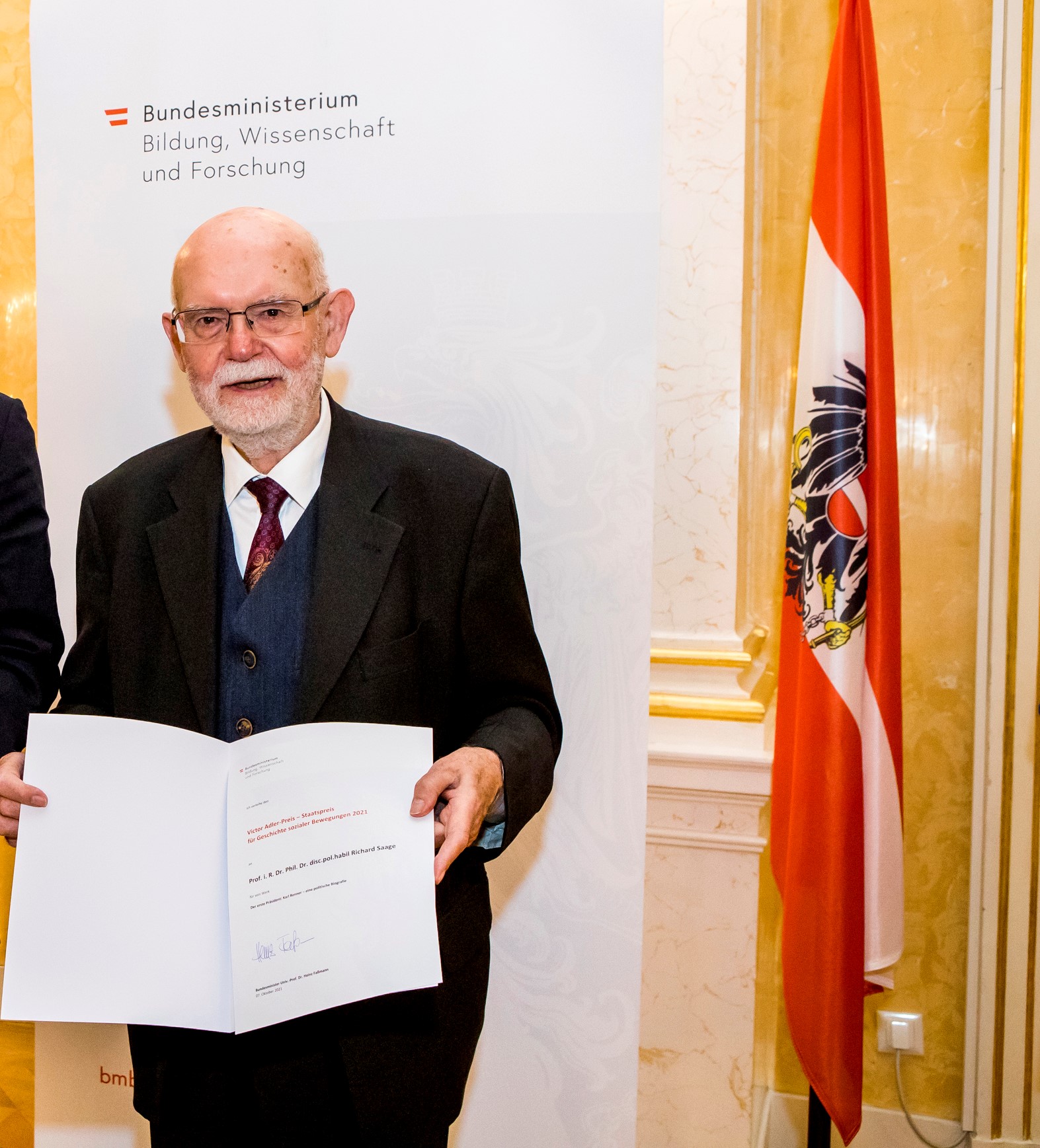 Akademiemitglied Richard Saage erhält österreichischen Staatspreis