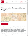 Neuentwicklung des Thesaurus Linguae Aegyptiae veröffentlicht