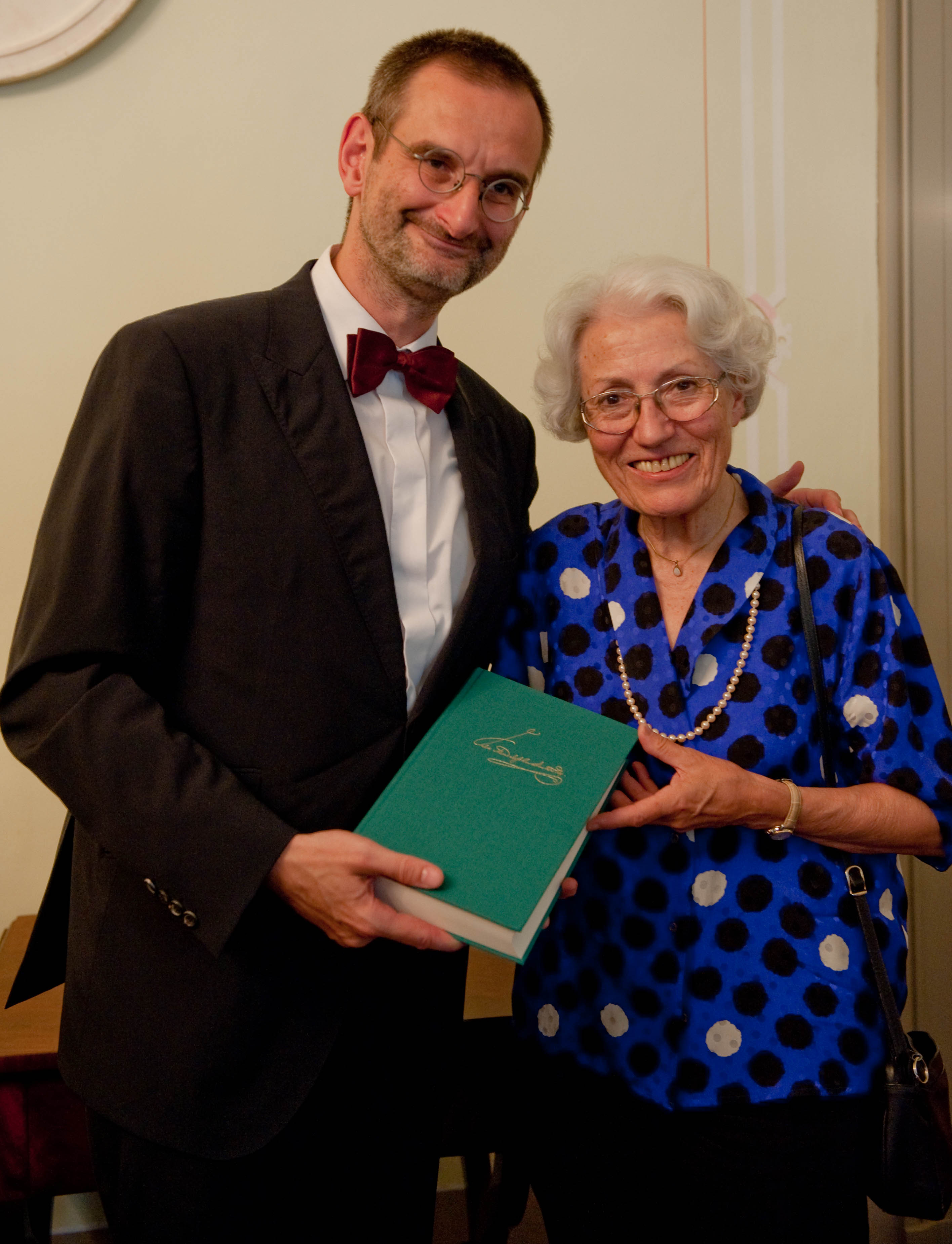 Dr. Ralf Wehner, Sächsische Akademie der Wissenschaften zu Leipzig; Lieselotte Sievers, Geschäftsführende Gesellschafterin des Verlags Breitkopf & Härtel; Foto: Dirk Brzoska