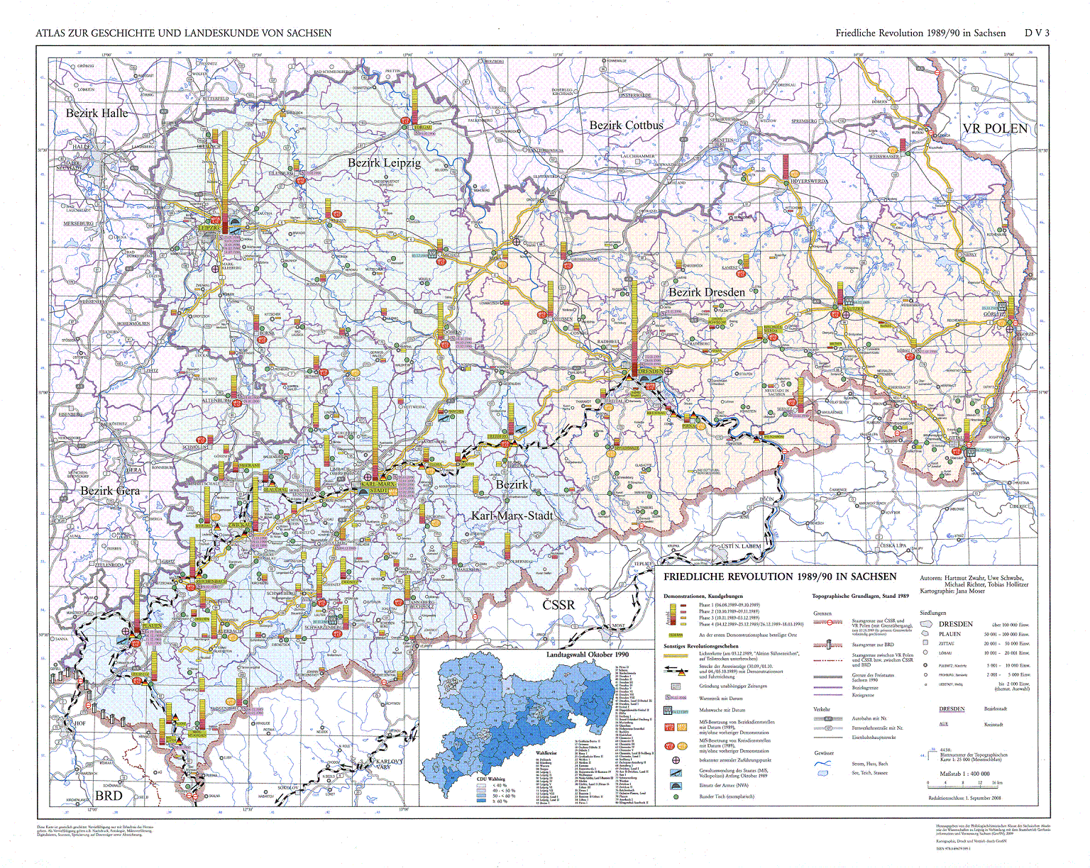 Sonderkarte zum Jubiläum „20 Jahre Friedliche Revolution“