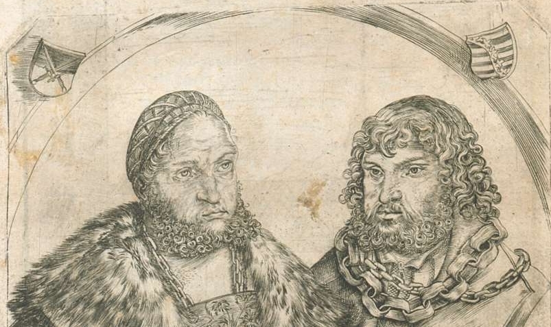 Historische Abbildung der beiden Kurfürsten Friedrich der Weise und Johann der Beständige