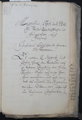 Bewerbungsschreiben von Georg Philipp Telemann, Bild 1