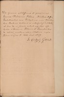 Zeugnis von Johann Christoph Gottsched