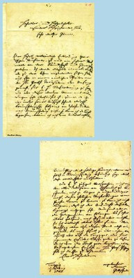 Brief Gottscheds an Samuel Wilhelm Oetter