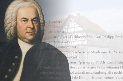 Johann Sebastian Bach, Ölgemälde von Elias Gottlob Haußmann, Bild: Bach-Archiv Leipzig; Veit-Bach-Obermühle in Wechmar, Foto: Claus Thoemmes; Bild: SAW