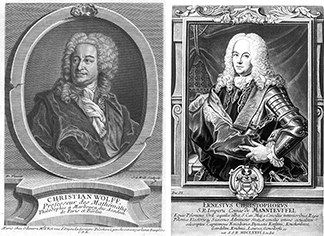 Christian Wolff (1679–1754) und Ernst Christoph Graf von Manteuffel (1676–1749)