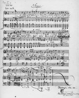 Autograph eines Liedes von Felix Mendelssohn Bartholdy. Unveröffentlichte Version von op. 9 Nr. 2 Universitätsbibliothek Leipzig, Handschriftenabteilung; Sign. Rep. IX, 3