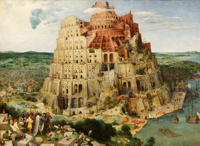 Pieter Bruegel der Ältere: Der Turmbau zu Babel, 1563. Kunsthistorisches Museum Wien