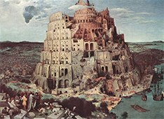 Pieter Bruegel der Ältere: Der Turmbau zu Babel, 1563. Kunsthistorisches Museum Wien